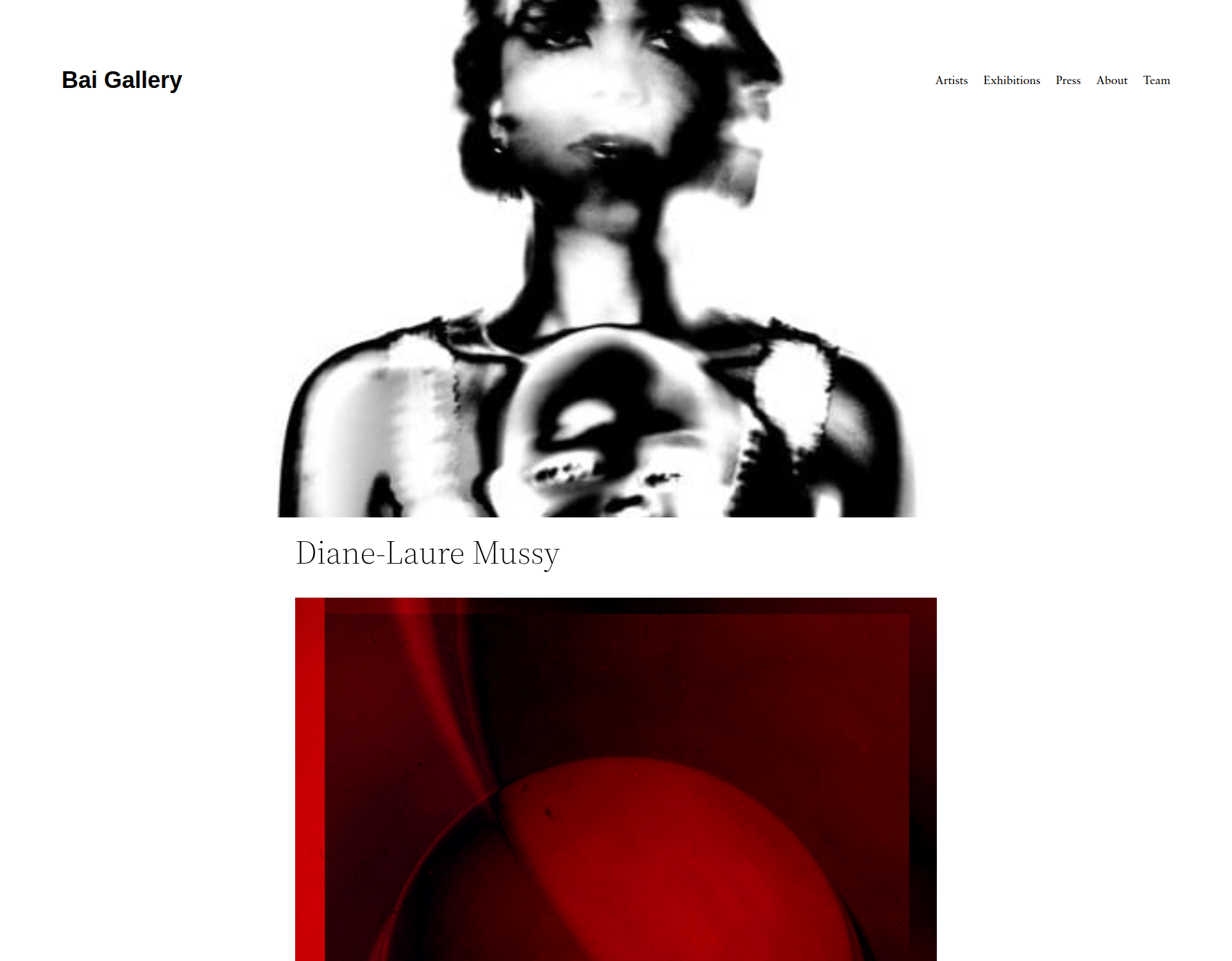 Screenshot of Bai Gallery